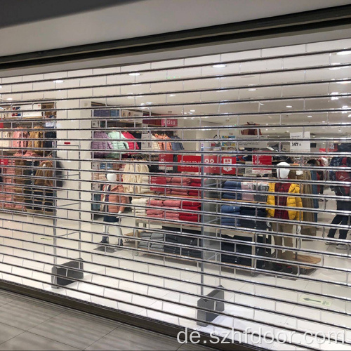 Mall Store Transparent Klappkristalltür